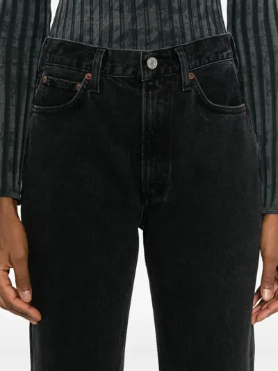 Agolde High-waisted Jeans In Black