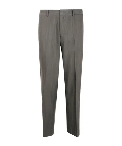 Paul Smith Tailored Trousers With Front Crease And Belt Loops In Black