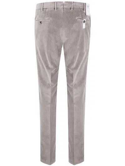 Pt01 Belt Loop Casual Pants In Gray