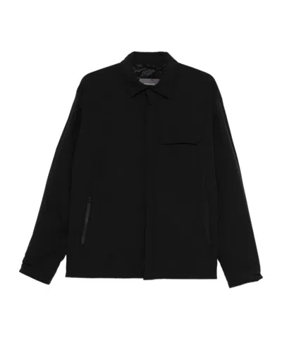 Herno Casual Long Sleeve Shirt Jacket In Black