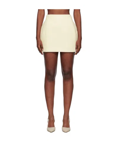 Wardrobe.nyc X Rosie Huntington-whiteley Sculpted Mini Skirt In White