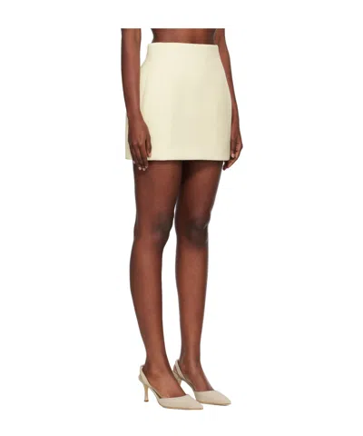 Wardrobe.nyc X Rosie Huntington-whiteley Sculpted Mini Skirt In White