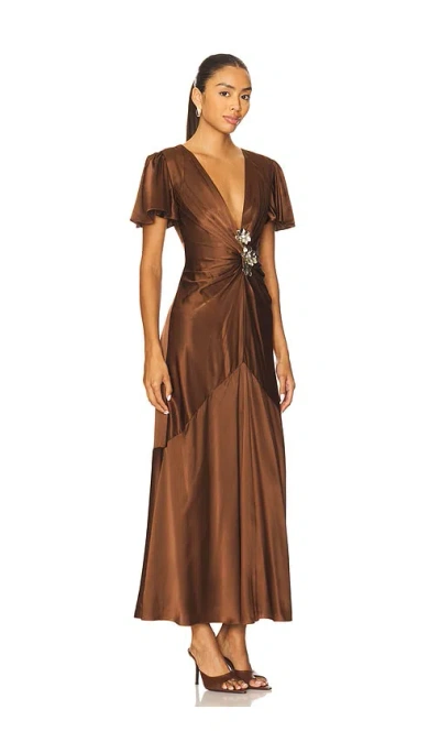 Cinq À Sept Kordyn Dress In Brown
