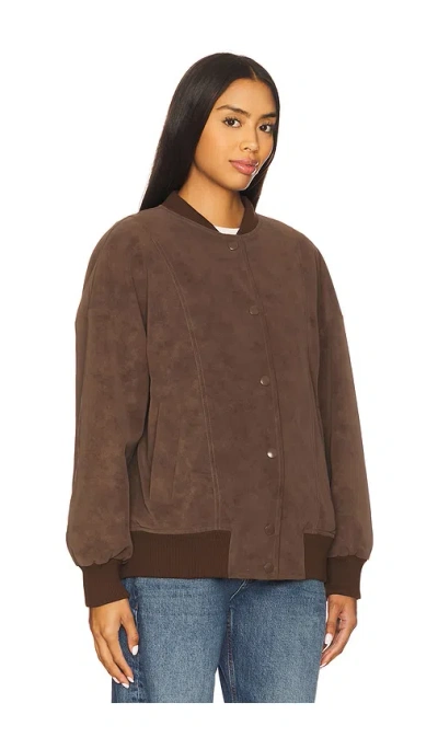 Line & Dot Alfie Jacket In Brown