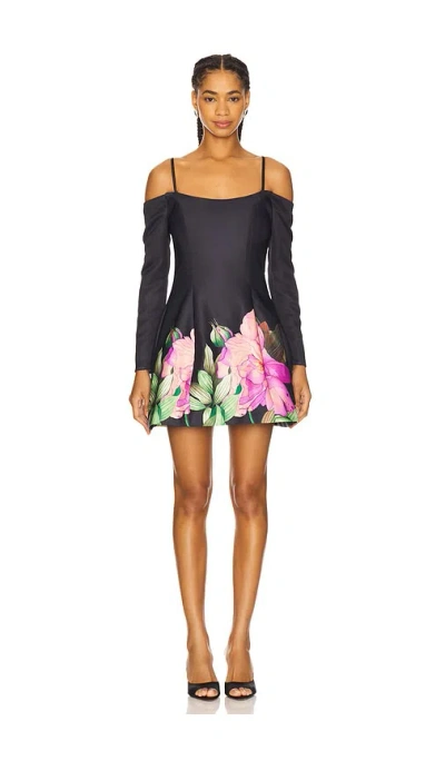 Elliatt Azelie Off Shoulder Mini Dress In Black