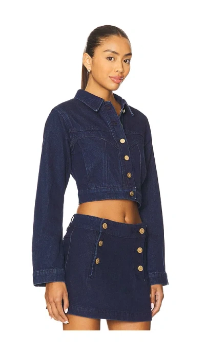 Abrand Honey Pie Jacket In Blue