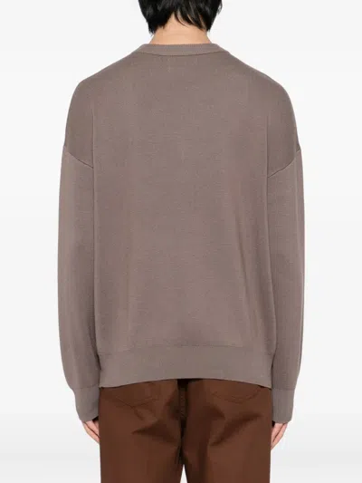 Chocoolate Crew Neck Jumper In Brown