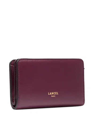 Lancel Origami Bi-fold Wallet In Purple