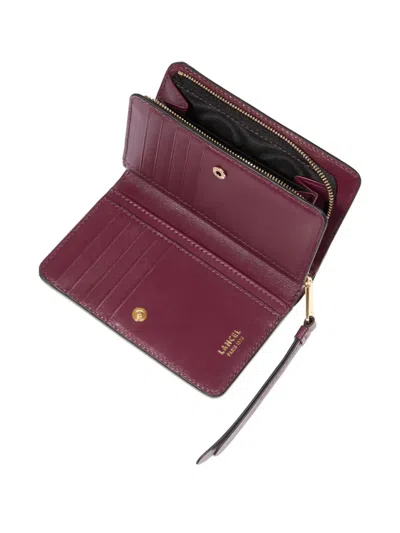 Lancel Origami Bi-fold Wallet In Purple