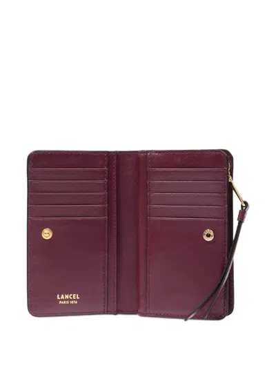 Lancel Origami Bi-fold Wallet In Purple