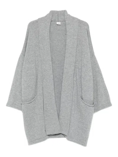 19 Andrea's 47 Open-front Oversized Jacket In Gray