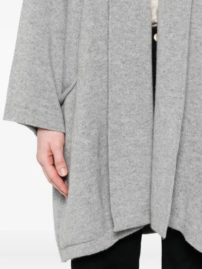 19 Andrea's 47 Open-front Oversized Jacket In Gray