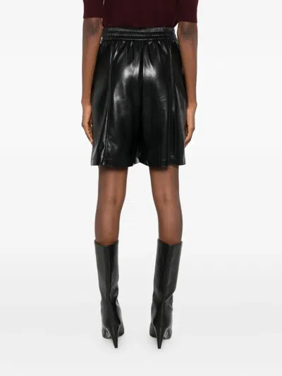 Pinko Elasticated-waist Shorts In Black