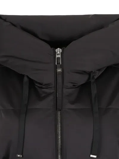 Duno Oversized Short Down Jacket In Black