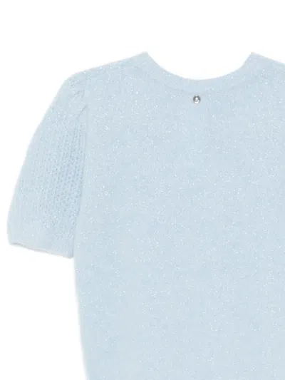 Liu •jo Crew-neck Sweater In Blue