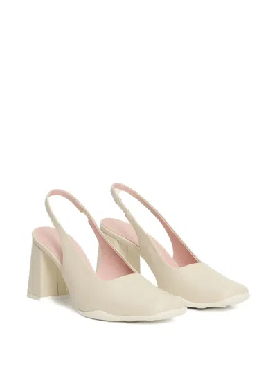 Fabiana Filippi Slingback In Nappa Leather In White