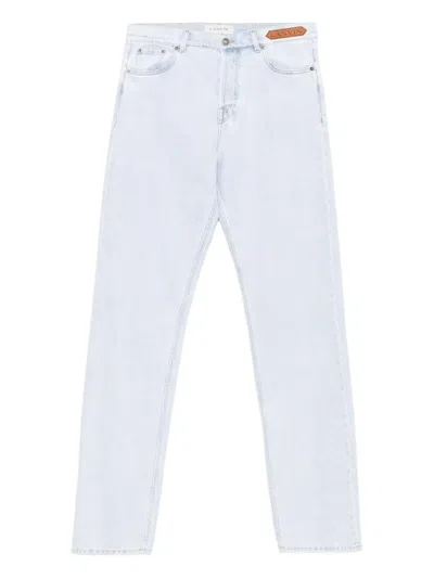 Lanvin Logo-patch Jeans In Blue