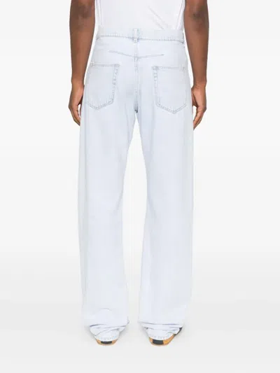 Lanvin Logo-patch Jeans In Blue