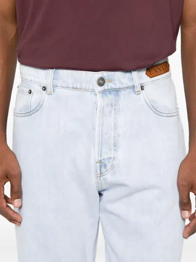 Lanvin Logo-patch Jeans In Blue