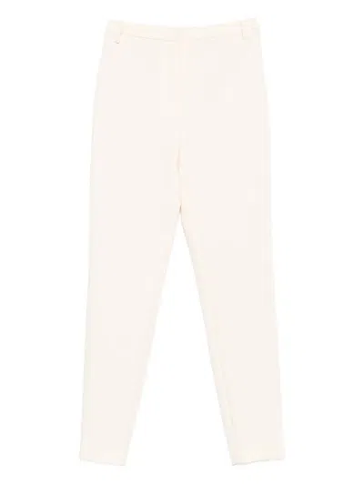 Patrizia Pepe Skinny Trousers In White