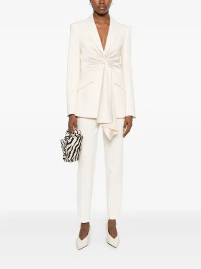 Patrizia Pepe Skinny Trousers In White