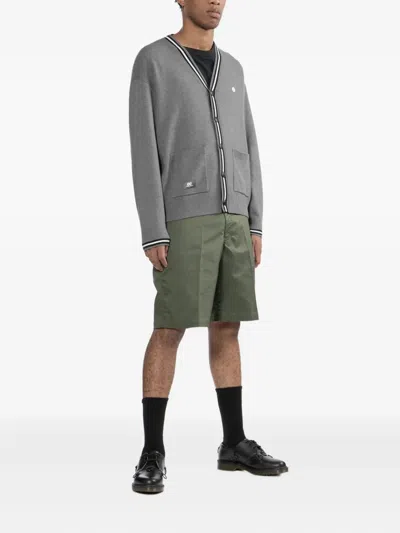 Chocoolate Logo-embroidered Cardigan In Gray