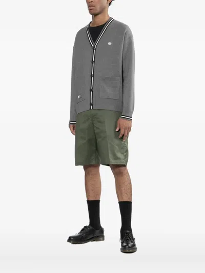 Chocoolate Logo-embroidered Cardigan In Gray