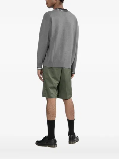 Chocoolate Logo-embroidered Cardigan In Gray