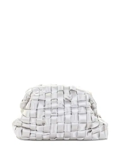 Maria La Rosa Woven Clutch Bag In Gold