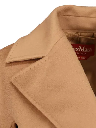 Max Mara Dravenna Coat In Brown