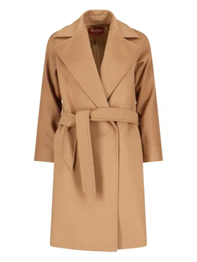 Max Mara Dravenna Coat In Brown