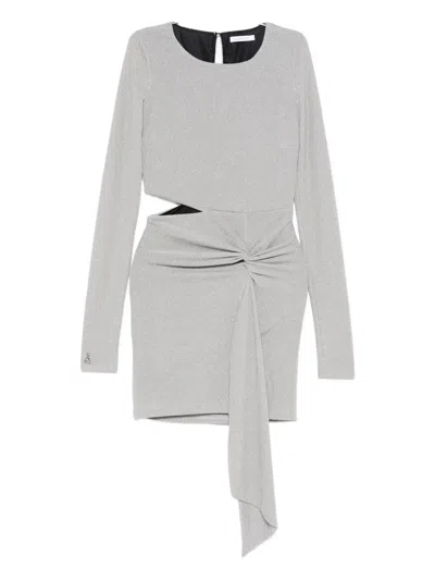 Patrizia Pepe Lurex Dress In Metallic