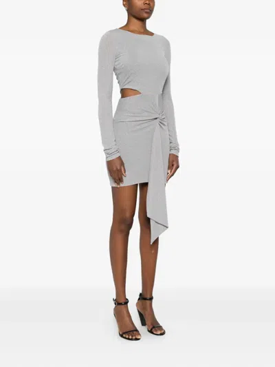 Patrizia Pepe Lurex Dress In Metallic