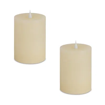 Hivvago Simplux Designer Led Candle With Remote (set Of 2)