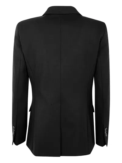 Seventy Double-breasted Tailored Jacket With Classic Lapel In Black