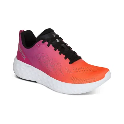 Aetrex Danika Arch Support Sneaker In Sunset Fade In Animal Print