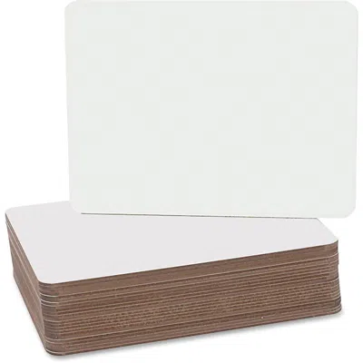 Flipside Products Flipside Round Corners Dry Erase Lap Board - 9.5" (0.8 Ft) Width X 12" (1 Ft) Height - White Surface