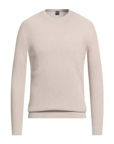 Fedeli Man Sweater Beige Size 42 Cotton In Neutral