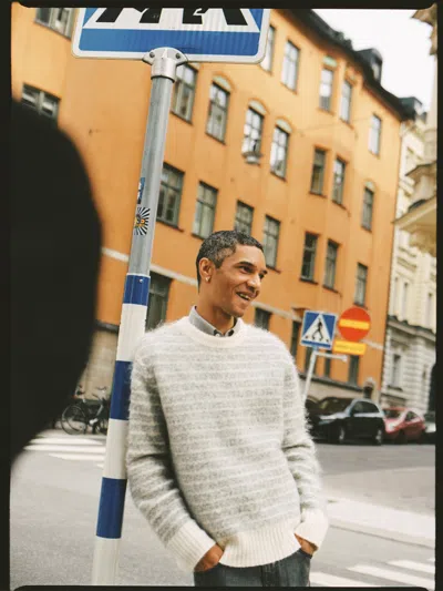 A Days March Tietar Patterned Mohair Sweater In Multi