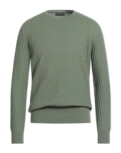 Ferrante Man Sweater Light Green Size 44 Merino Wool In Green