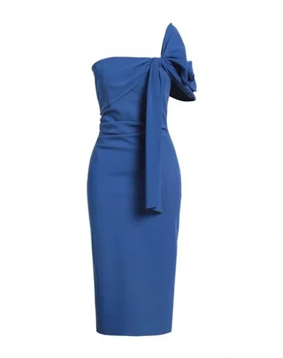 Chiara Boni La Petite Robe Woman Midi Dress Blue Size 4 Polyamide, Elastane In Blue