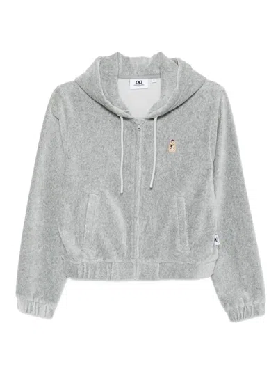 Chocoolate Logo-patch Hoodie In Gray