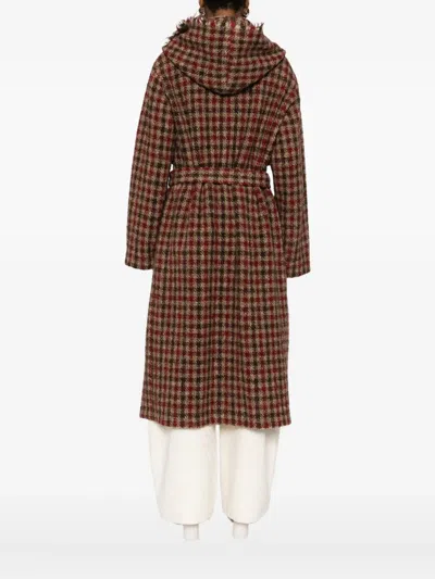 Uma Wang 'cardigan' Coat In Burgundy