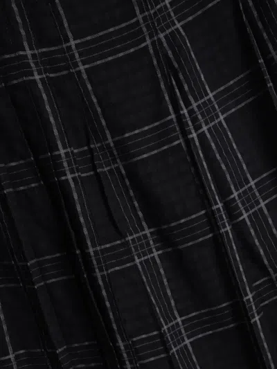 Ymc You Must Create Rosetta Plaid Skirt In Black