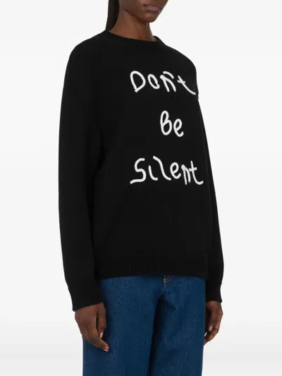 Moschino Knit Sweater With Classic Silhouette In Black