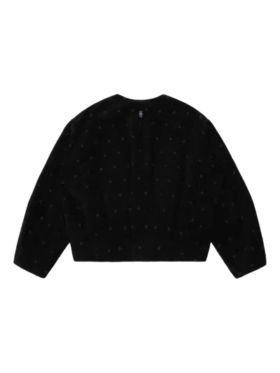 Ader Error Polka-dot Pattern Jacket In Black
