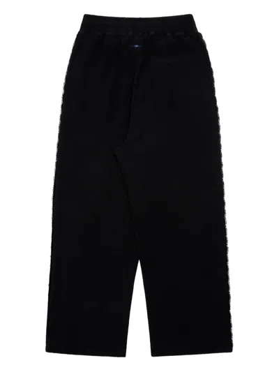 Ader Error Fringed Detal Trousers In Black