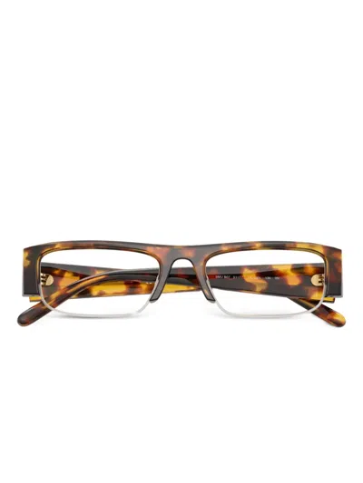 Miu Miu Geometric-frame Glasses In Multi