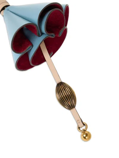 花卉皮质钥匙扣