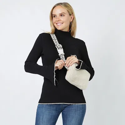 Fashnzfab Teddy Fur Sling Bag / Belt Bag In Multi